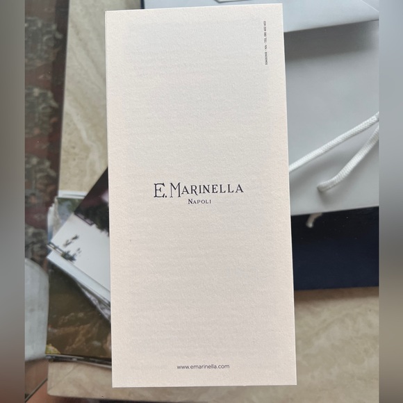 E. Marinella Italian Luxury Silk Scarf 90cm Tree of Life Blue - Brand New - Picture 9 of 13